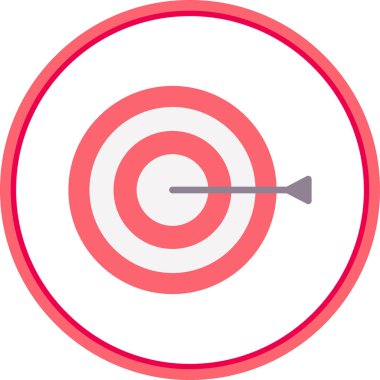 Hedef simgenin vektör illüstrasyonu 