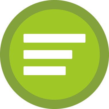 menü düz simgesi, vektör illüstrasyonu