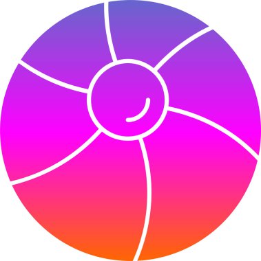 Gökkuşağı simgesinin vektör çizimi