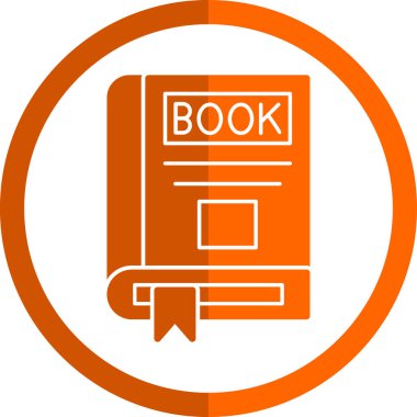 Kitap satırı simgesi, vektör çizim 