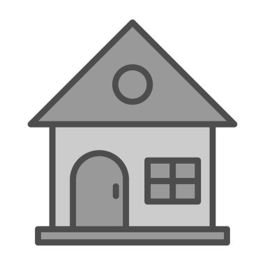 ev web simgesi, vektör illüstrasyonu 