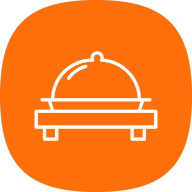 cloche simgesi, web basit illüstrasyon