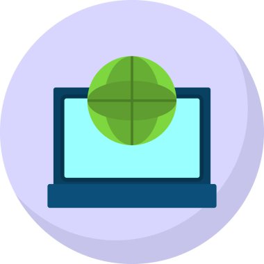 Web tarayıcı simgesi, vektör illüstrasyonu basit tasarım