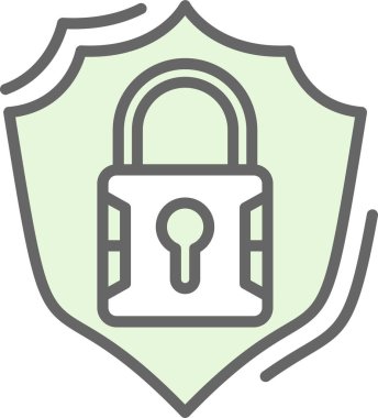 güvenli simge vektör çizim 