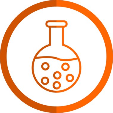 kimyasal şişesi kutsal kişilerin resmi, vektör çizim 