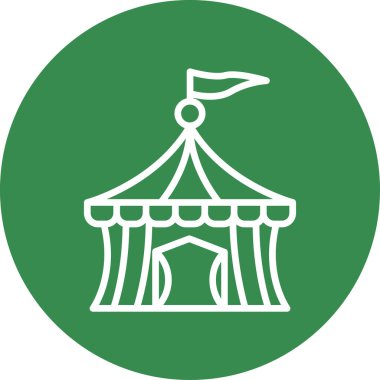 Sirk çizgisi vektör simgesi