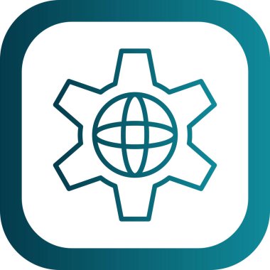 Eşsiz Pusula Vektör Satırı Simgesi