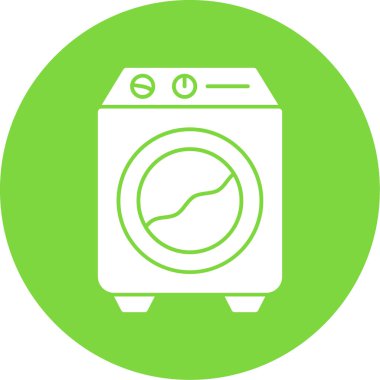 Bir çamaşır makinesinin vektör çizimi