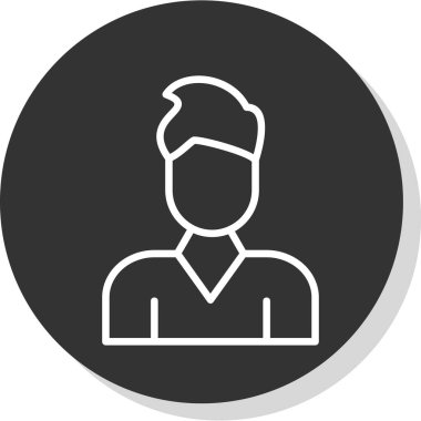 avatar simgesi vektör illüstrasyonu