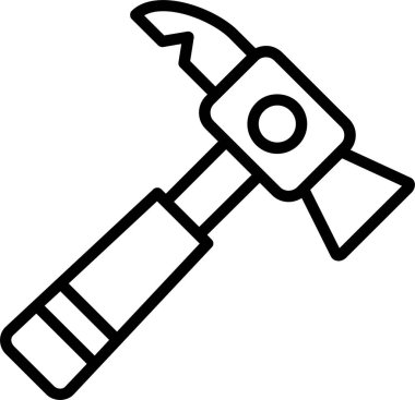 Ters çekiç. Web simgesi basit tasarım 