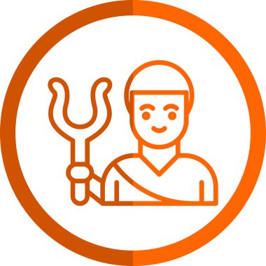 servis düz vektör sembolünü onar