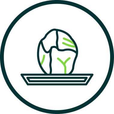 Brussels sprouts vector illustration, cartoon icon element.         