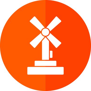 Yel değirmeni simgesi, vektör biçimi