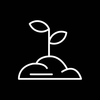 Bahçe simgesi, vektör çizimi