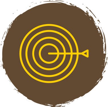 Hedef simgenin vektör illüstrasyonu 