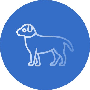 köpek simgesi, vektör illüstrasyonu basit tasarım