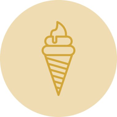 dondurma ikonu vektör illüstrasyonu