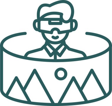 avatar adam simgesi ana hatları biçiminde