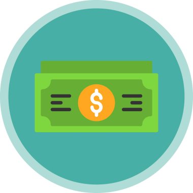 Web ve mobil uygulama tasarımınız için para simgesi, dolar logosu konsepti 