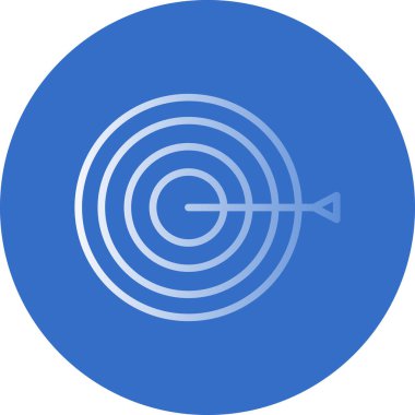 Hedef simgenin vektör illüstrasyonu 