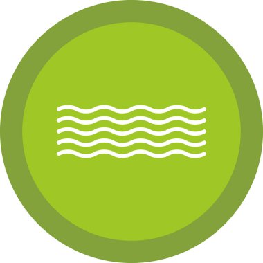 Dalga simgesi. düz dizayn. vektör grafiği