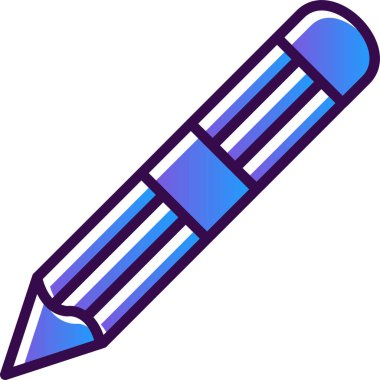 Kalem düz simge. Web vektörü basit illüstrasyon