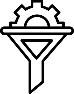 modada izole edilmiş arkaplanda huni simgesi 