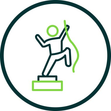 Web simgesi vektör illüstrasyonuna tırmanılıyor