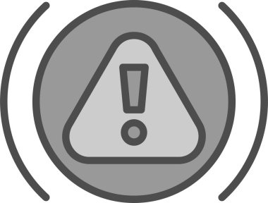 Uyarı işareti, vektör illüstrasyon simgesi