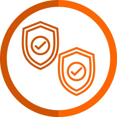 Güvenlik kalkanı simgeleri. vektör illüstrasyonu.