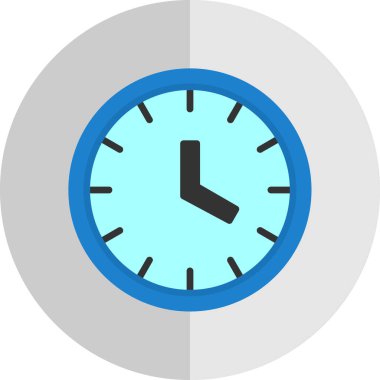 zaman, saat vektör simgesi, illüstrasyon 