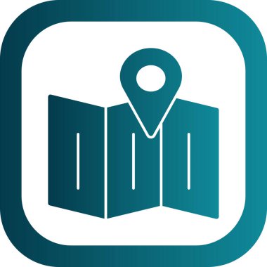 harita pin konumu simgesi düz biçimli