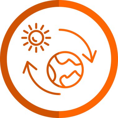 Güneş Simgesi Vektör illüstrasyonu