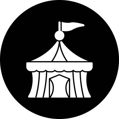 Sirk çizgisi vektör simgesi