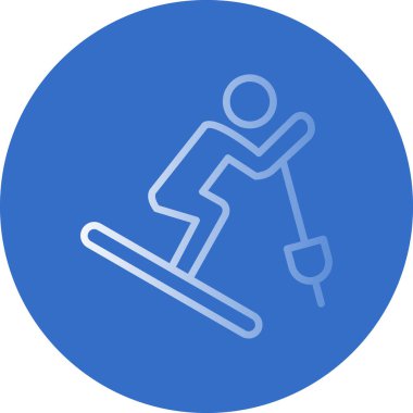 Kayak simgesinin resimleme vektörü grafiği