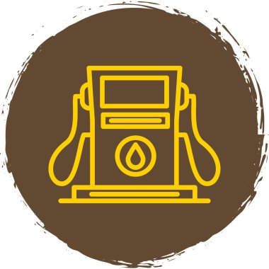 Kahve makinesi simgesi, basit vektör illüstrasyonu