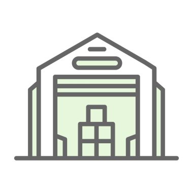 Depo simgesi vektör illüstrasyonu