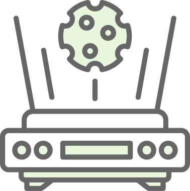 Radyo. Web simgesi basit illüstrasyon