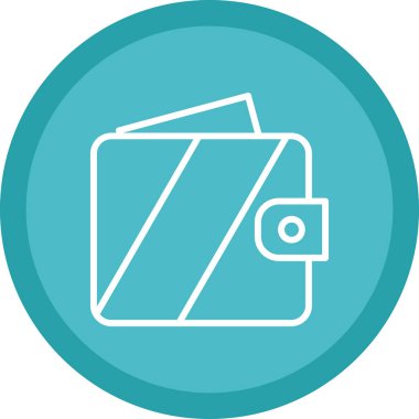 wallet icon, vector illustration simple design