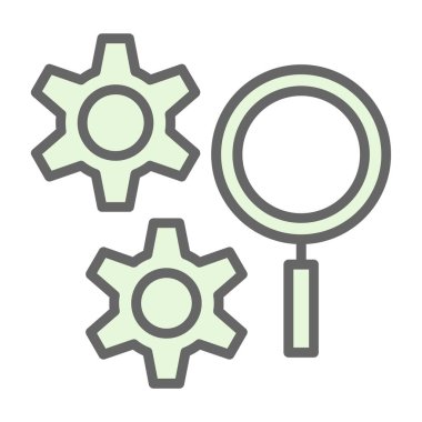 arama motoru optimizasyon simgesi düz biçimli 