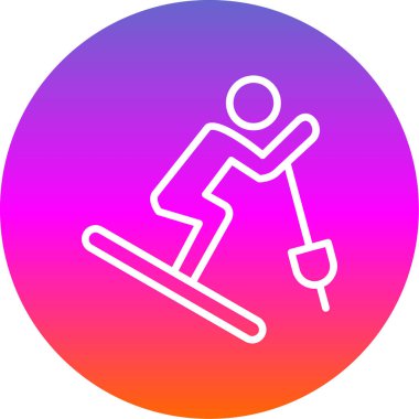 Kayak simgesinin resimleme vektörü grafiği