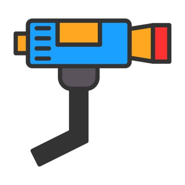 CCTV kamera simgesi, vektör illüstrasyonu