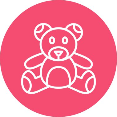 Ayı. Web simgesi basit illüstrasyon