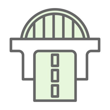 Otel renkli vektör simgesi