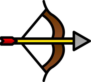 Oklar ok yönü simgesi ile doldurulmuş - taslak biçimi