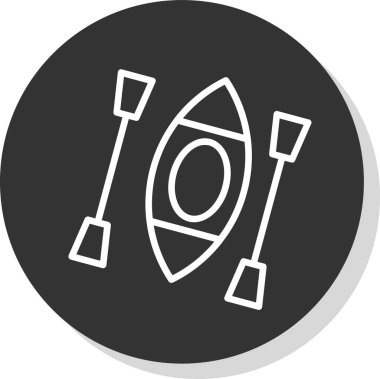 Kano yassı simgesinin vektör illüstrasyonu