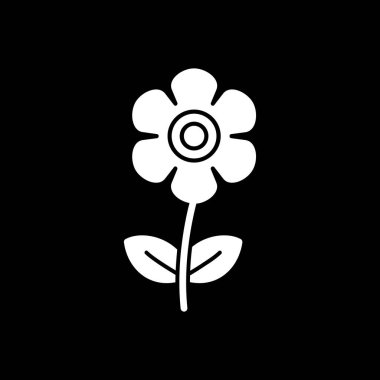 çiçek simgesi illüstrasyon tasarım