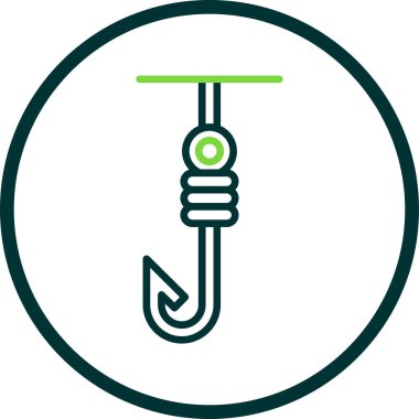 Basit düz kanca vektör illüstrasyon tasarımı