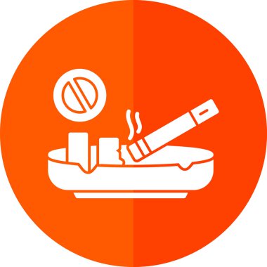 Sigara içmeyi bırak işaret vektörü çizimi tasarımı 