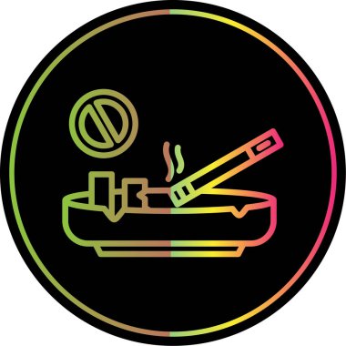 Sigara içmeyi bırak işaret vektörü çizimi tasarımı 